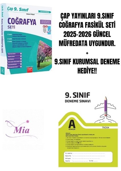 9.sınıf Coğrafya Fasikül Set Hediyeli
