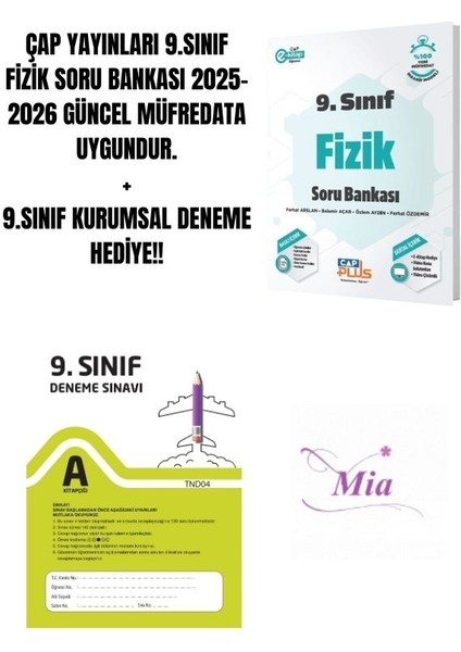 9.sınıf Fizik Soru Bankası Hediyeli