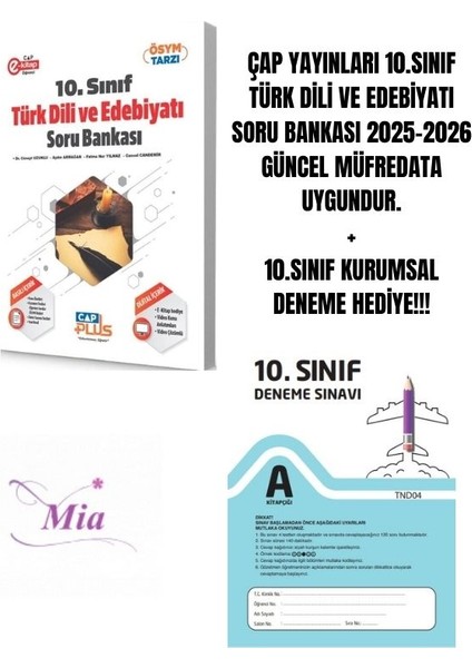10.sınıf Türk Dili ve Edebiyatı Soru Bankası Hediyeli
