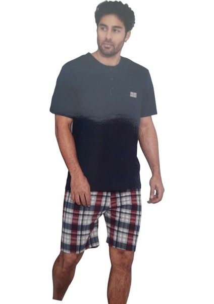 Erkek %100 Pamuk Şort Pijama Takımı modelleri