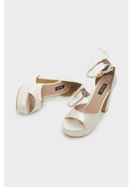 Bilekten Bantlı Platformlu Kadın Topuklu Ayakkabı fırsatları