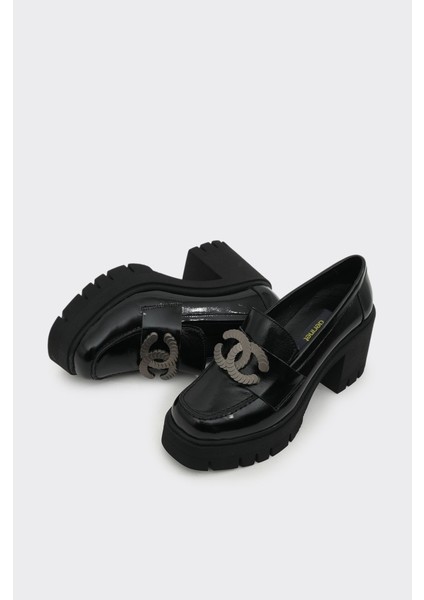 Hakiki Deri Topuklu Tokalı Kadın Casual Ayakkabı fırsatları