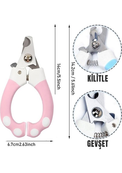 Kaydırmaz Evcil Hayvan Kedi Köpek Papağan Kuş Tırnak Makası Törpüsü Bakım Seti indirimleri