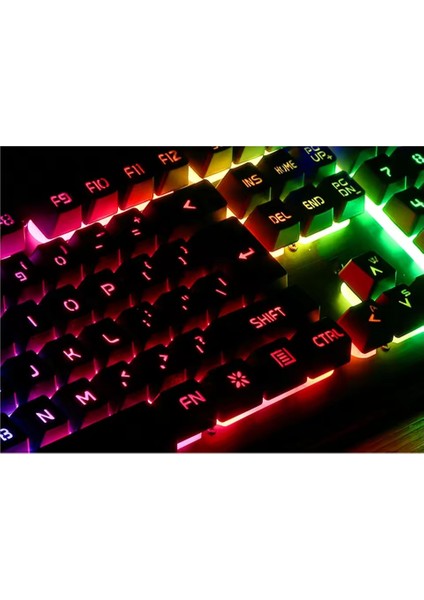 Rgb LED Işıklı Metal Gövdeli USB Gaming Oyuncu Mouse Klavye Seti modelleri
