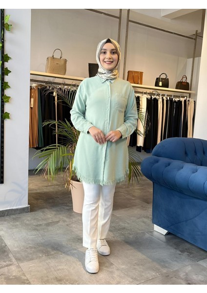 Kadın Pamuk Püsküllü Tunik 7236