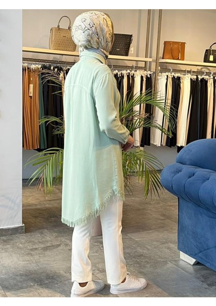 Kadın Pamuk Püsküllü Tunik 7236