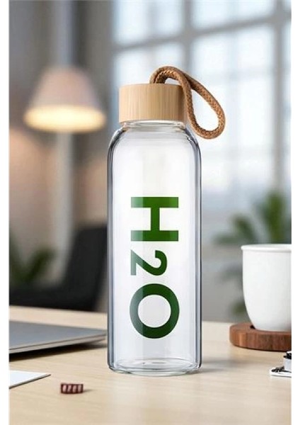 Transformacion Cam Matara - 800 ml Bambu Kapaklı Borosilikat Cam Matara - Ofis Matarası fiyatları