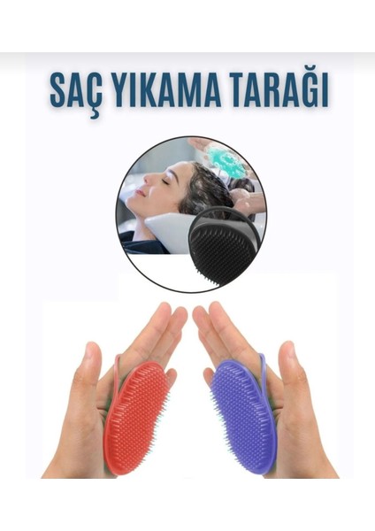 Saç Yıkama ve Masaj Tarağı 9x7 cm