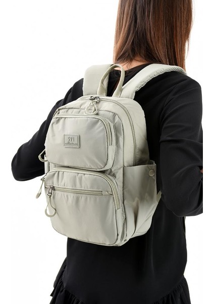 Unisex Sırt Çantası Paraşüt Kumaş Hafif Çok Cepli Yağmur Itici Kumaş 34*24 cm 571 Collection