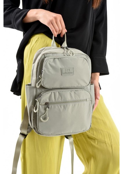 Unisex Sırt Çantası Paraşüt Kumaş Hafif Çok Cepli Yağmur Itici Kumaş 34*24 cm 571 Collection fiyatları