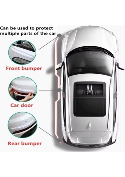 Araba Tampon Koruyucu Karbon Desenli Beyaz fırsatları