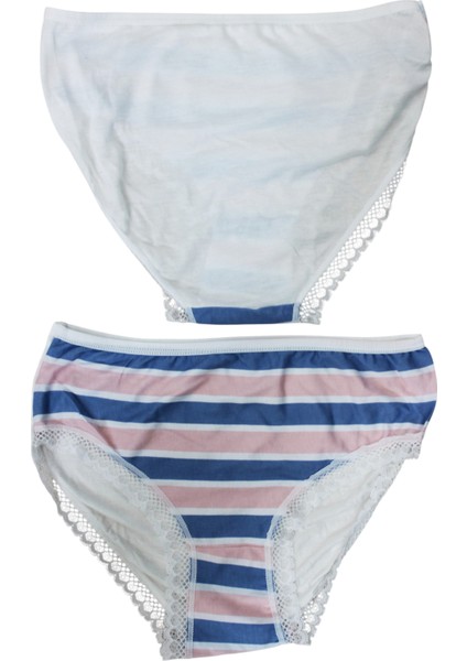 Pamuklu Kadın Külot 2'li Set Mavi Pembe fiyatları