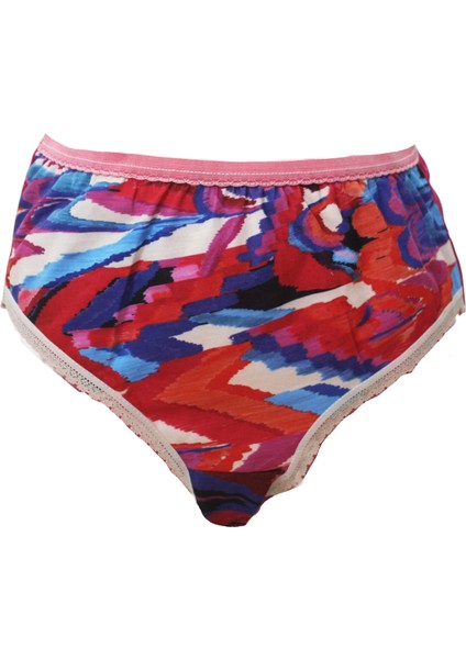 Batik Desenli Pamuklu Kadın Külot 2'li Set Fuşya modelleri