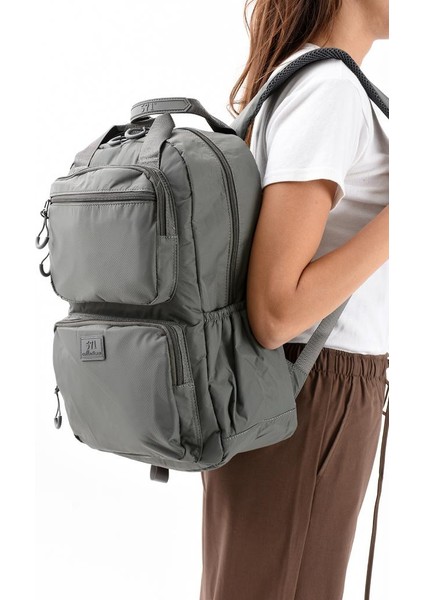 Unisex Günlük Sırt Çantası Paraşüt Kumaş Hafif Çok Cepli Yağmur Itici Kumaş 40*30 cm Okul Çantası fiyatları