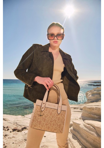 CN5060T Kadın El ve Omuz Çantası Bej