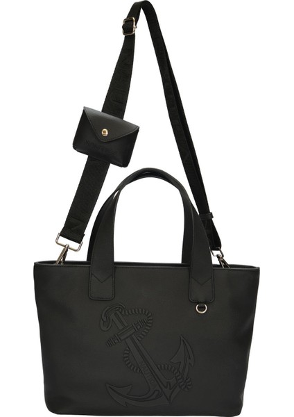 CN6176T Kadın El ve Omuz Çantası Siyah