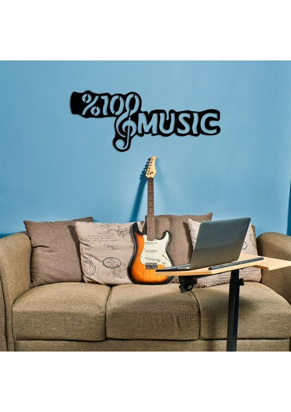 LED Işıklı %100 Music Müzik Temalı Tablo Duvar Dekorlu Gece Lambası indirimleri