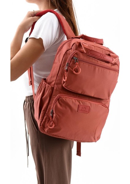 Unisex Günlük Sırt Çantası Paraşüt Kumaş Hafif Çok Cepli Yağmur Itici Kumaş 40*30 cm Okul Çantası fiyatları