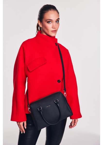 CN6517T Kadın El ve Omuz Çantası Siyah