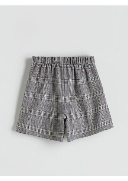 Lcw Beli Lastikli Ekose Kız Çocuk Şort Etek (W5) modelleri