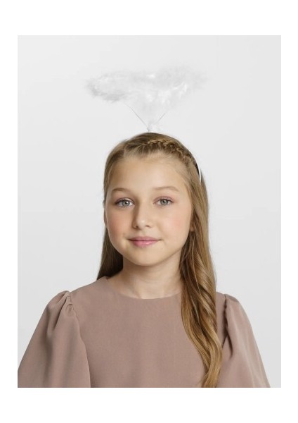 Beyaz Otrişli Tüylü Esnek Yapı Melek Haresi Melek Tacı modelleri