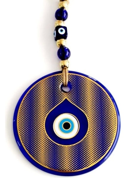 Altın Sarısı Yaldızlı Damla Göz Modelli Cam Duvar Süsü modelleri