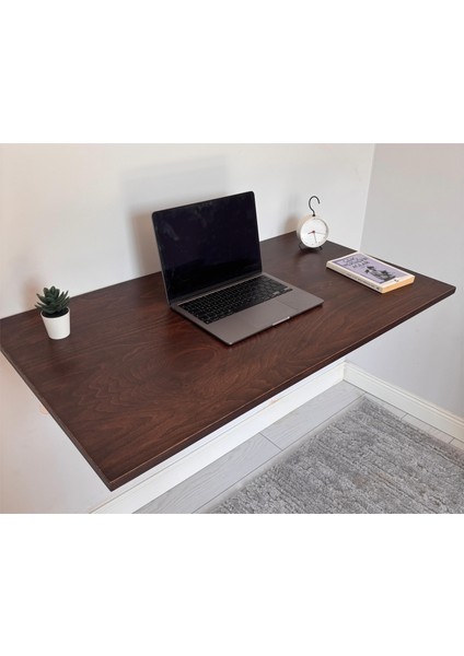 Masif Ahşap Katlanır Duvar Masası, Duvara Monte Katlanır Çalışma Masası