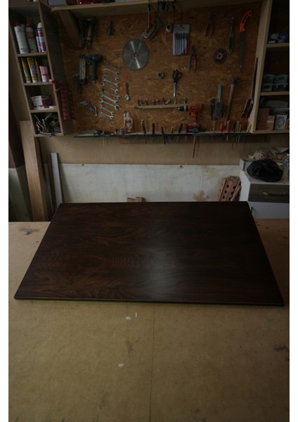 Masif Ahşap Katlanır Duvar Masası, Duvara Monte Katlanır Çalışma Masası