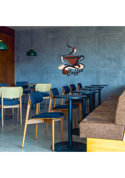 LED Işıklı 2 Katmanlı Kişiye Özel Kahve Fincanı Figürlü Tablo Mutfak ve Cafe Duvar Dekorasyonu