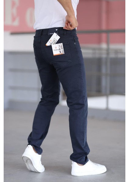 Erkekek Kot Pantalon Taycan Armürlü Çelik Örme Yuksek Bel Likralı Fermuarlı Nakışlı 5 Cepli modelleri
