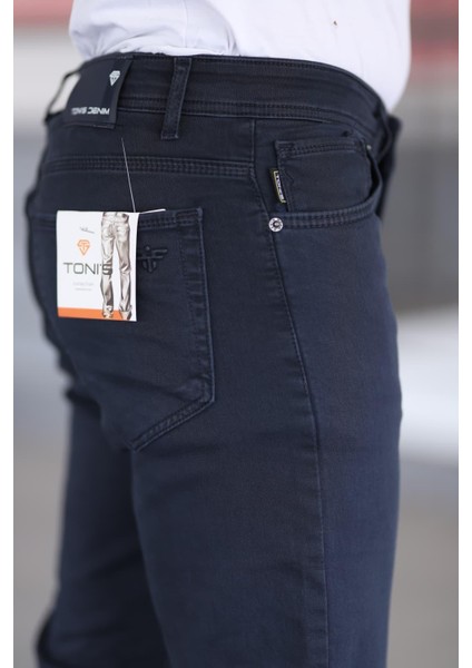 Erkekek Kot Pantalon Taycan Armürlü Çelik Örme Yuksek Bel Likralı Fermuarlı Nakışlı 5 Cepli fırsatları