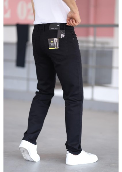 Erkekek Kot Pantalon Taycan Armürlü Çelik Örme Yuksek Bel Likralı Fermuarlı Nakışlı 5 Cepli modelleri