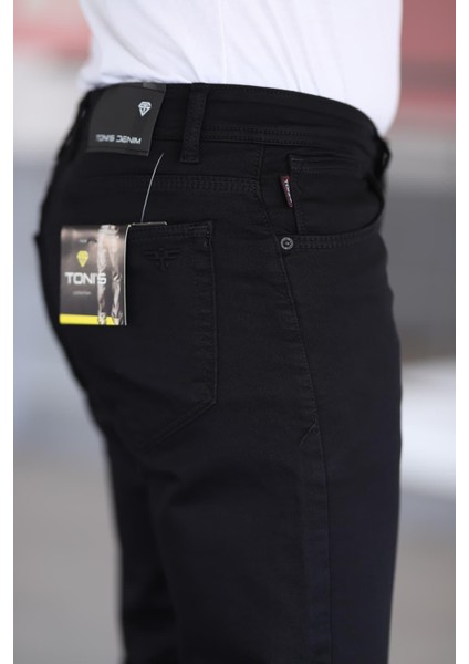 Erkekek Kot Pantalon Taycan Armürlü Çelik Örme Yuksek Bel Likralı Fermuarlı Nakışlı 5 Cepli fırsatları