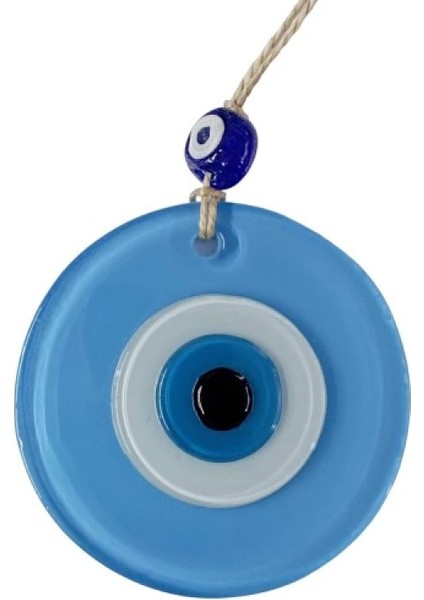 Mini Boy Bebe Mavisi Nazar Boncuklu Duvar Süsü 10 cm Cam Duvar Dekoru modelleri