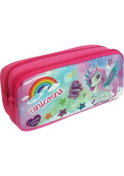 Unicorn Pony Kız Çocuk Beslenme Çantası + Suluk + Kalemkutusu + Beslenme Kabı Okul Çanta Seti modelleri