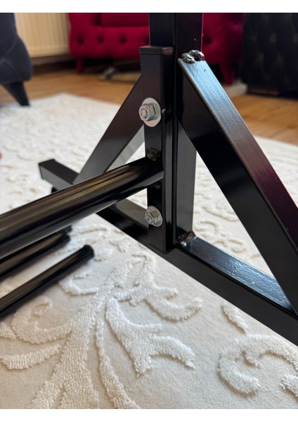 130 cm Çelik Konfeksiyon Elbise Askılık Tekerlekli Demonte Portatif Eşek Home Hanger 105 cm En Demonte fırsatları