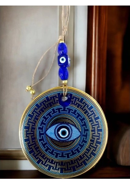 Renkli Noktalama Vurgulu Nazar Boncuklu Gözlü Duvar Süsü Renkli Duvar Dekoru fiyatları