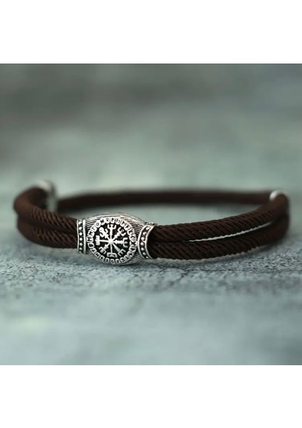 Vegvisir Sembollü Ipli Bileklik-Nazar Kötü Enerji ve Şans Bilekliği modelleri