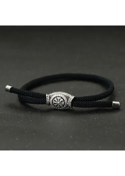 Vegvisir Sembollü Ipli Bileklik-Nazar Kötü Enerji ve Şans Bilekliği fırsatları