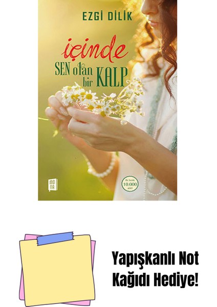 Içinde Sen Olan Bir Kalp + Yapışkanlı Not Kağıdı