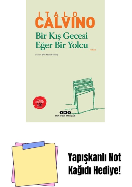 Bir Kış Gecesi Eğer Bir Yolcu + Yapışkanlı Not Kağıdı