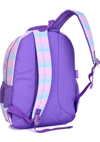MU-9026MERMAID Okul Çantası | Işıltılı Mor Pembe Sırt Çantası modelleri