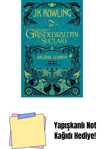 Fantastik Canavarlar: Grindelwald’ın Suçları – Orijinal Senaryo + Yapışkanlı Not Kağıdı