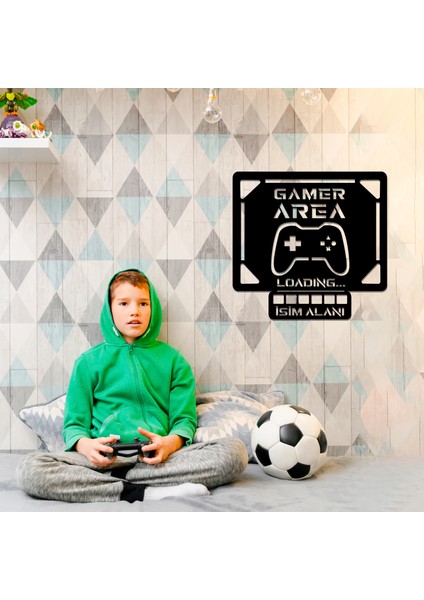 LED Işıklı Kişiselleştirilebilir Tablo Gamer Area Dekoratif Gece Lambası modelleri