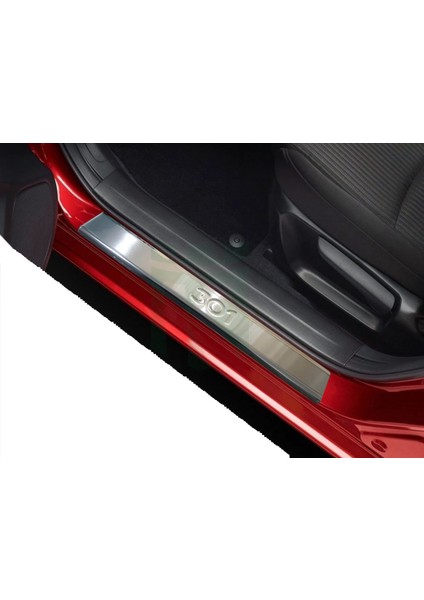 Peugeot 301 Kapı Eşiği Krom 4 Parça Sd 2012 ve Sonrası Modeller Için fiyatları