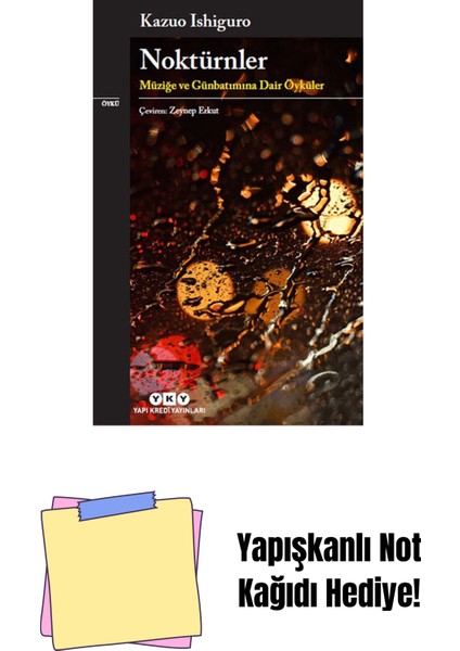 Noktürnler – Müziğe ve Günbatımına Dair Öyküler + Yapışkanlı Not Kağıdı