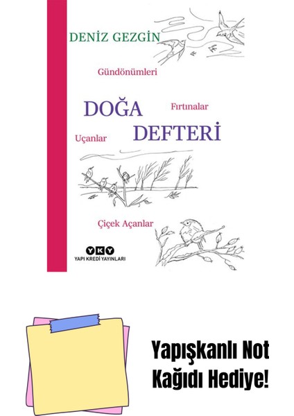 Doğa Defteri – Gündönümleri, Fırtınalar, Uçanlar, Çiçek Açanlar + Yapışkanlı Not Kağıdı