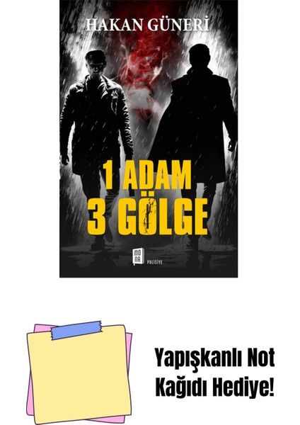1 Adam 3 Gölge + Yapışkanlı Not Kağıdı