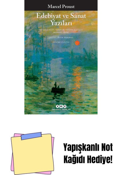 Edebiyat ve Sanat Yazıları + Yapışkanlı Not Kağıdı