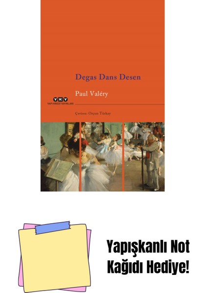 Degas Dans Desen + Yapışkanlı Not Kağıdı